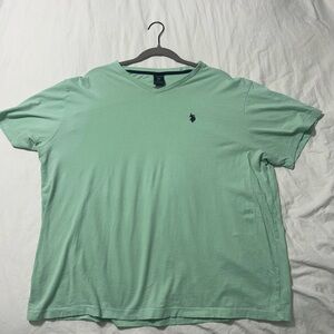 Polo Mint Green V-Neck T-Shirt